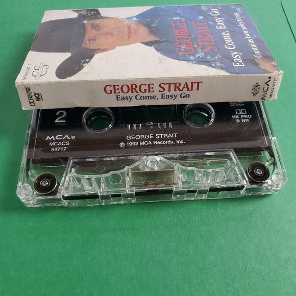 George Strait – Easy Come, Easy Go Cassette Single 1993 MCA Records Country - Picture 3 of 3